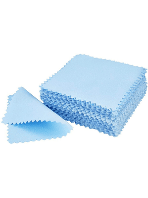 25 Paños Celeste Para Pulir O Limpiar Joyas Plata Y Oro