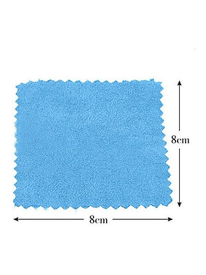 25 Paños Celeste Para Pulir O Limpiar Joyas Plata Y Oro