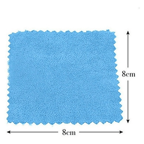 25 Paños Celeste Para Pulir O Limpiar Joyas Plata Y Oro 2