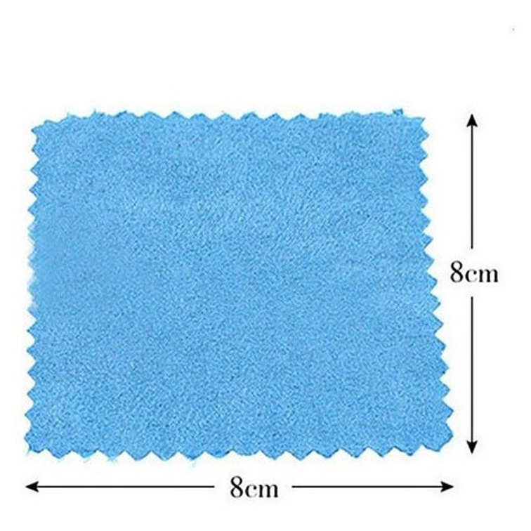 25 Paños Celeste Para Pulir O Limpiar Joyas Plata Y Oro 2