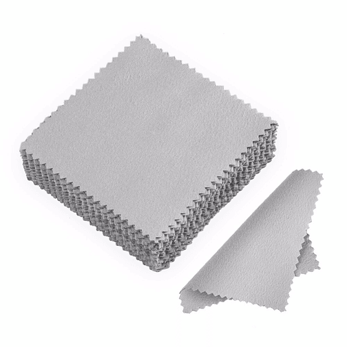 10 Paños Gris Para Pulir O Limpiar Joyas Plata Y Oro 2