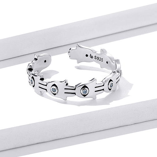 Anillo Mano De Fatima Plata 925 2