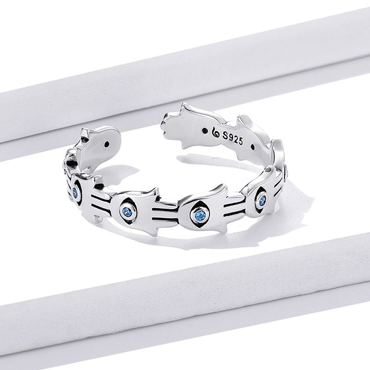 Anillo Mano De Fatima Plata 925 2