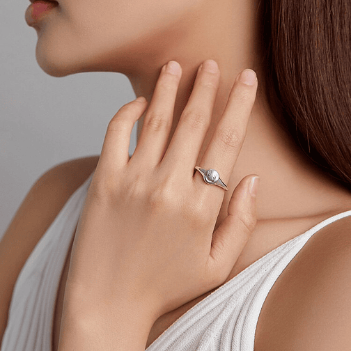 Anillo Cara Sonriente Plata 925 3