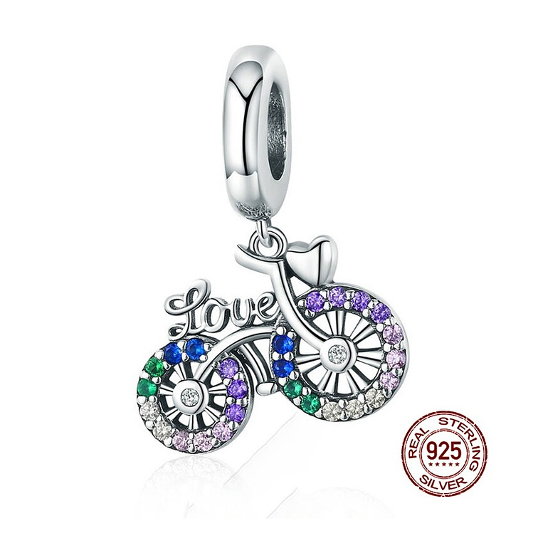 Charm Bicicleta Love Plata 925 1