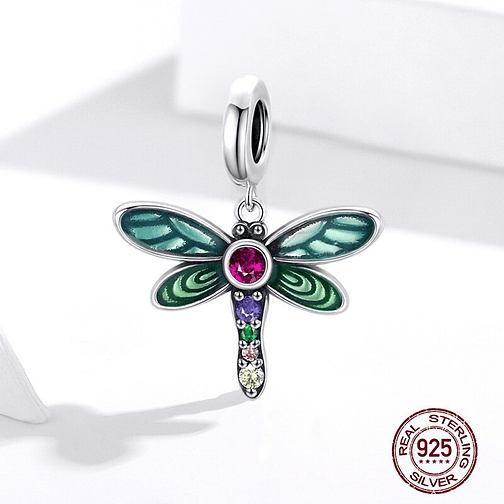 Charm Libélula Brillante Plata 925 1