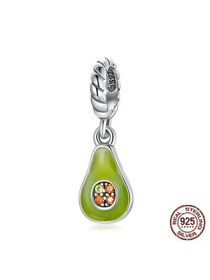 Charm Palta Aguacate Colgante Plata 925