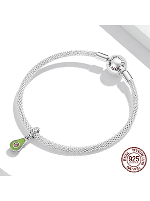 Charm Palta Aguacate Colgante Plata 925