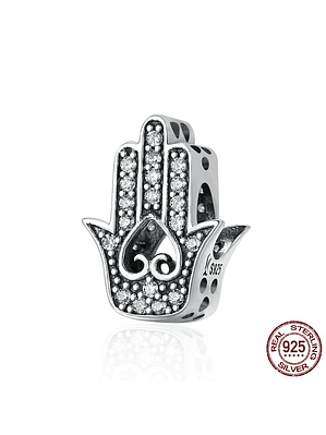 Charm Mano De Fatima Plata 925