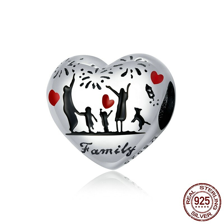 Charm Familia Feliz Plata 925 1