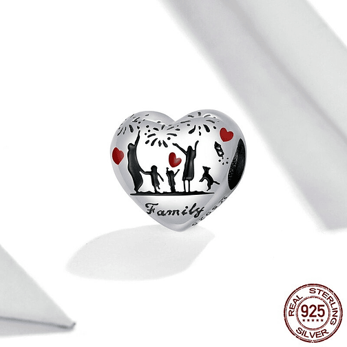 Charm Familia Feliz Plata 925 2