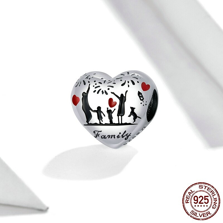 Charm Familia Feliz Plata 925 2