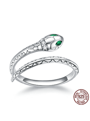 Anillo Serpiente Snake Plata 925