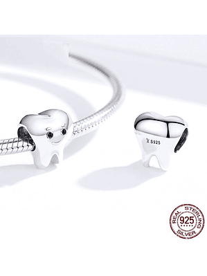 Charm Muela Diente Plata 925