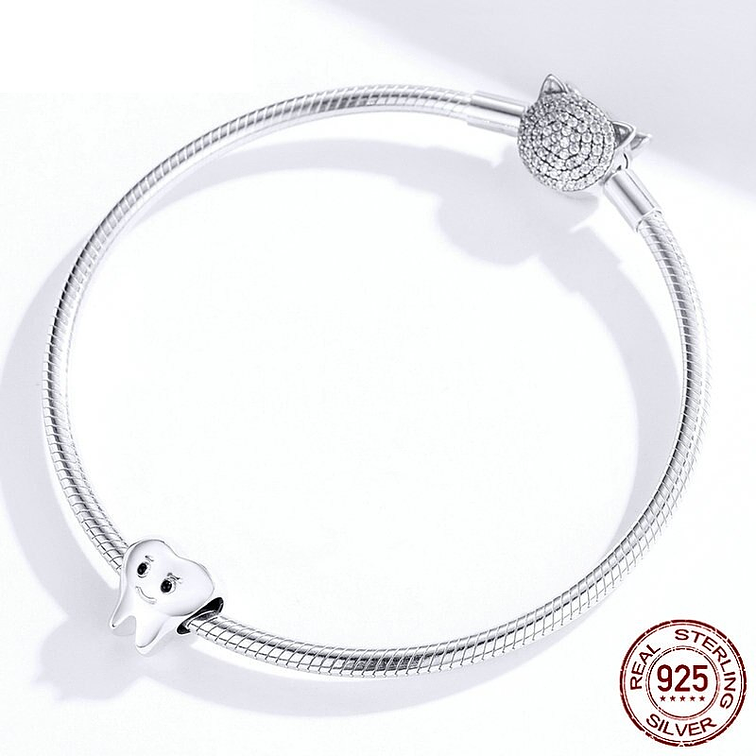 Charm Muela Diente Plata 925 3