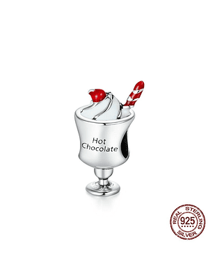 Charm Chocolate Caliente Plata 925