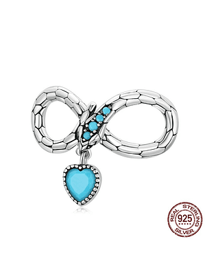 Charm Serpiente Infinito Plata 925