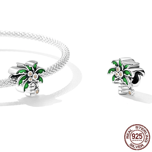 Charm Palmera Plata 925 2