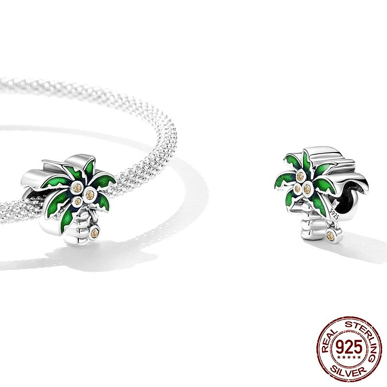 Charm Palmera Plata 925 2