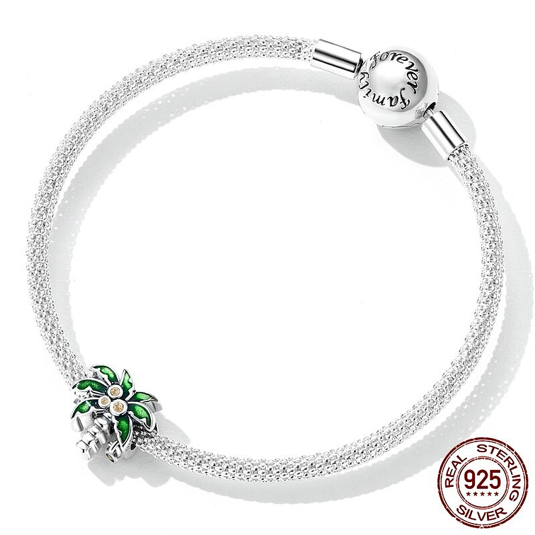 Charm Palmera Plata 925 3
