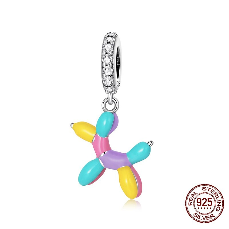 Charm Globo De Perrito Plata 925 1