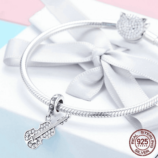 Charm Violin Plata 925 3