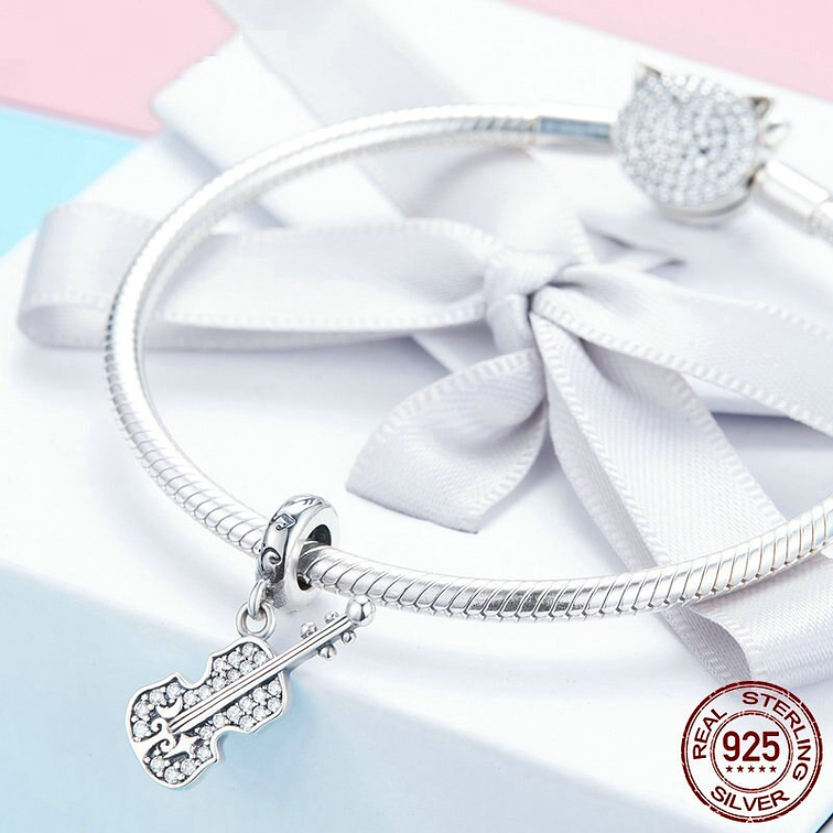 Charm Violin Plata 925 3