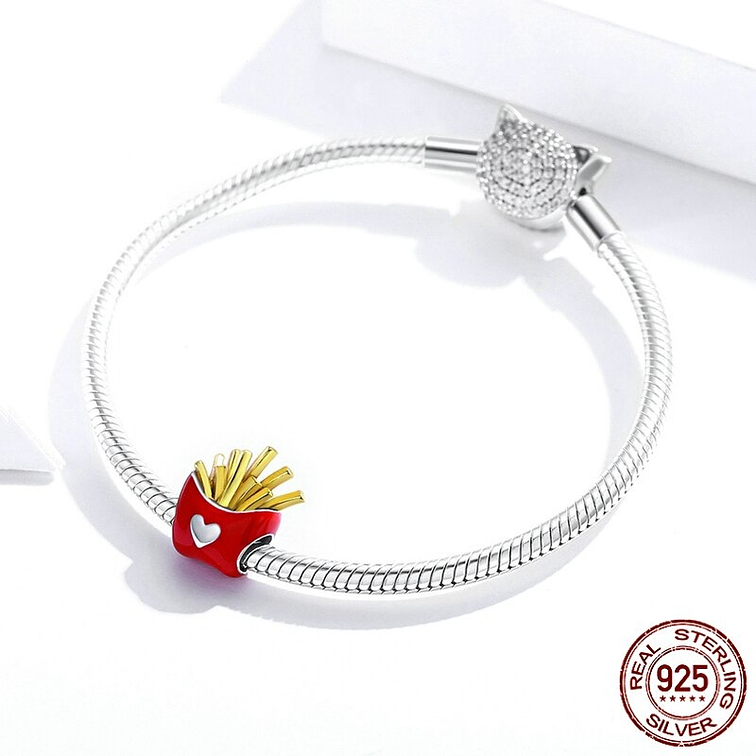 Charm Papas Fritas Plata 925 3