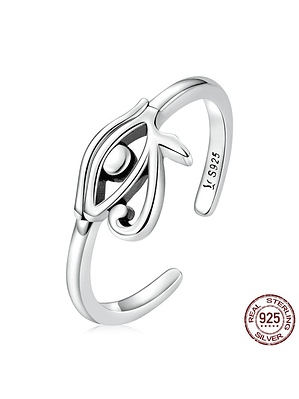 Anillo Ojo De Horus Plata 925