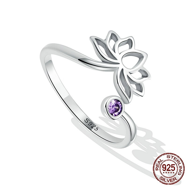 Anillo Flor De Loto Plata 925 3