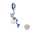 Charm Sirena Azul Plata 925