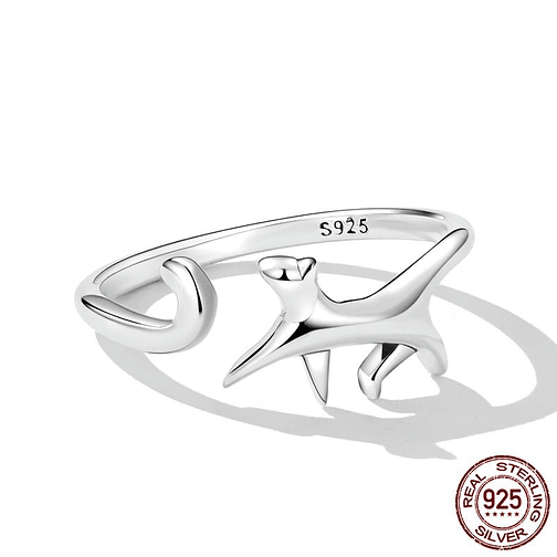 Anillo Gato Caminando Plata 925 2