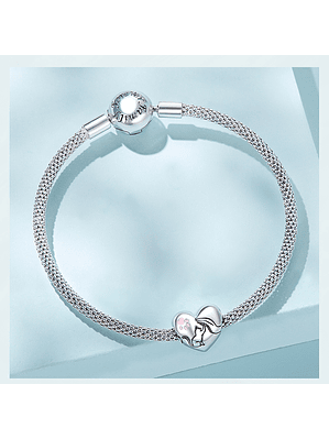 Charm Gato y Mano de Plata 925