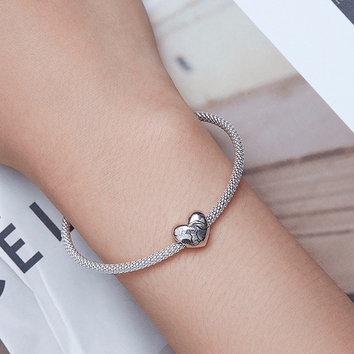 Charm Gato y Mano de Plata 925 3