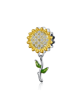 Charm Girasol Plata 925