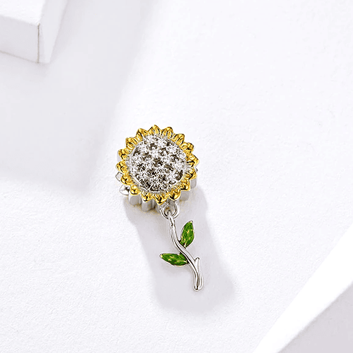 Charm Girasol Plata 925 2