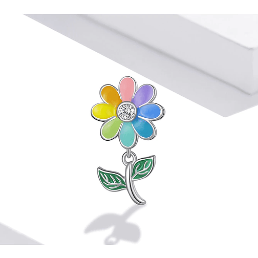 Charm Flor 8 Colores Plata 925 3