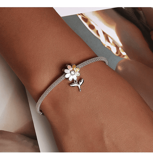 Charm Flor 8 Colores Plata 925 5