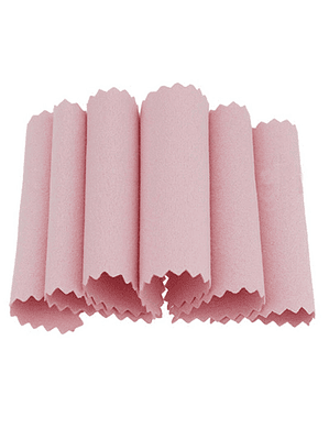 50 Paños Rosados Para Pulir O Limpiar Joyas Plata Y Oro
