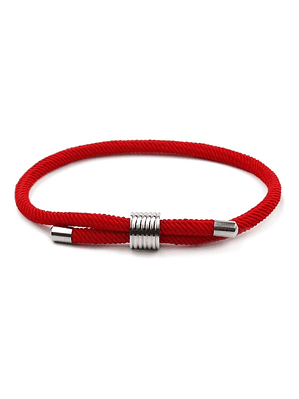 Pulsera De Cordón Rojo Unisex Ajustable Protección Y Energía