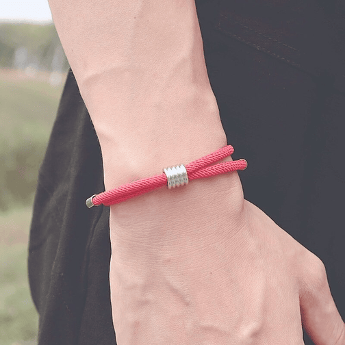 Pulsera De Cordón Rojo Unisex Ajustable Protección Y Energía 3