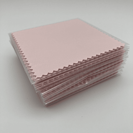 25 Paños Rosados Empaque Individual Para Pulir O Limpiar Joyas Plata Y Oro 2