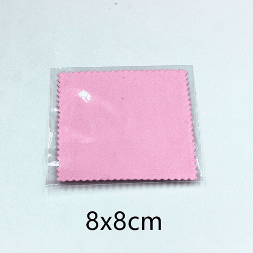 25 Paños Rosados Empaque Individual Para Pulir O Limpiar Joyas Plata Y Oro 3