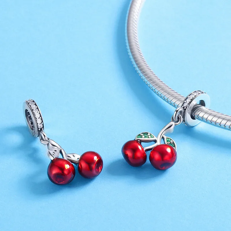 Charm Cerezas Plata 925 2