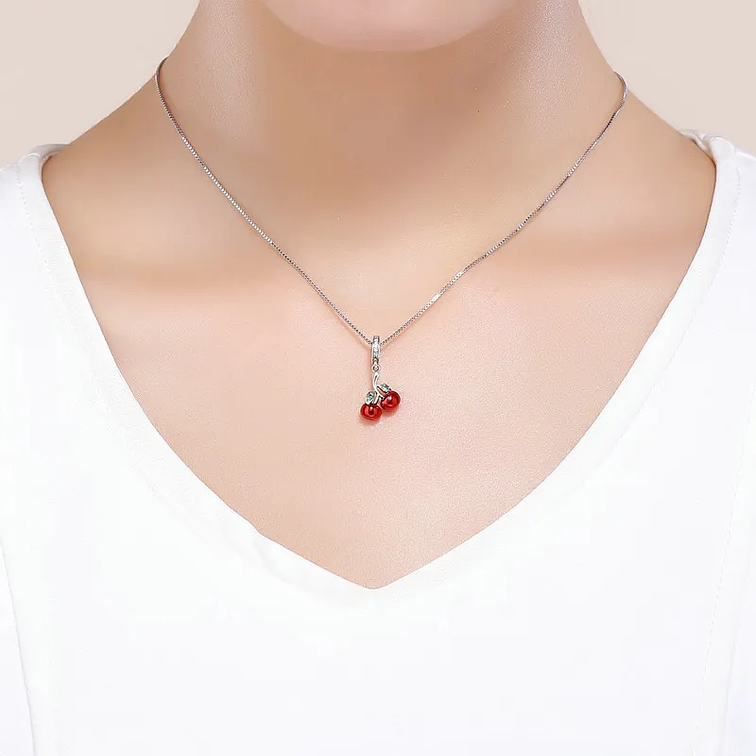 Charm Cerezas Plata 925 3