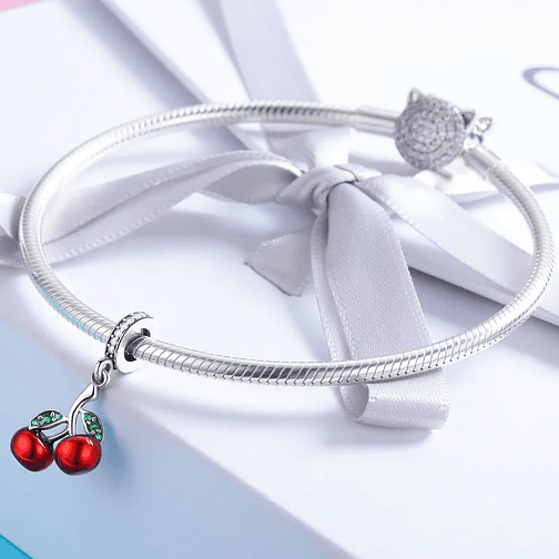Charm Cerezas Plata 925 4