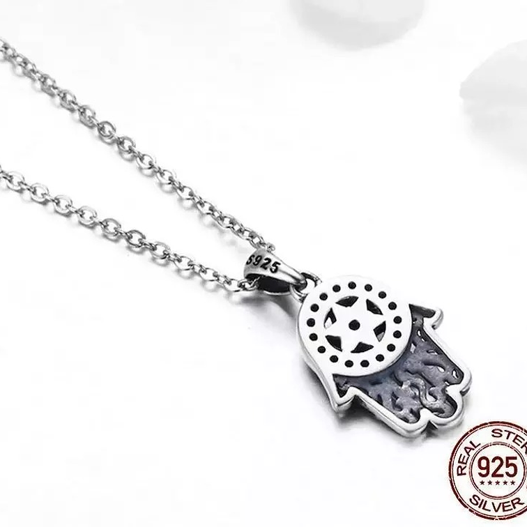 Collar Mano de Fátima Plata 925 4