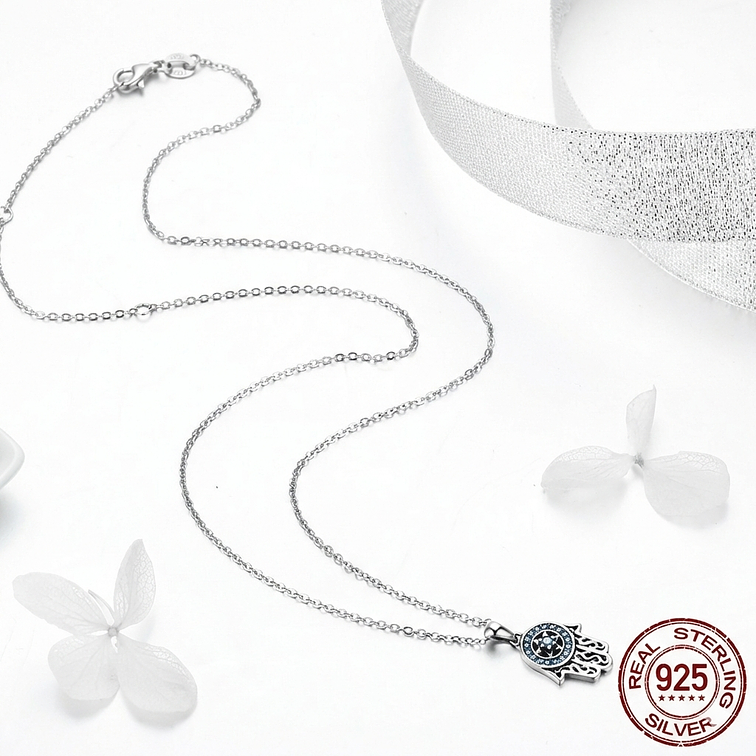 Collar Mano de Fátima Plata 925 6