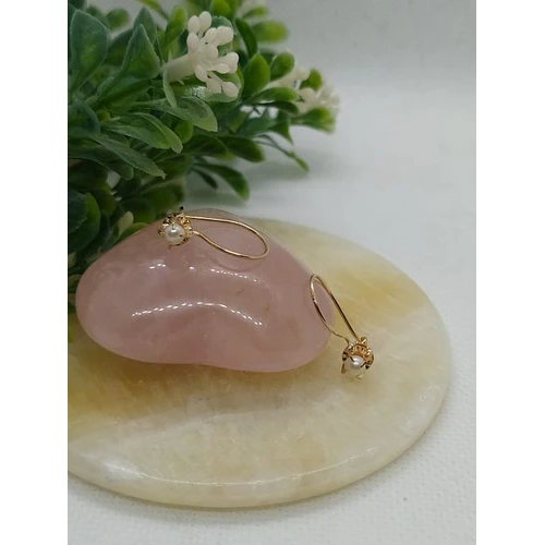 Aros colgante perla cultivada 1.5 grs Oro 18k