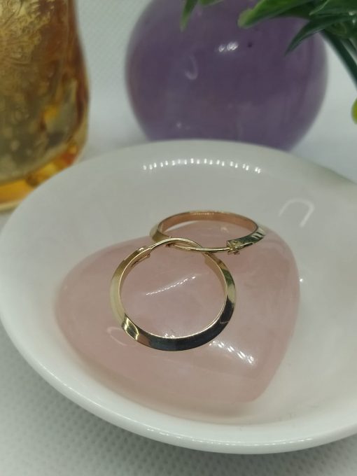 Aros argolla tableadas 2.6 grs Oro 18k 1